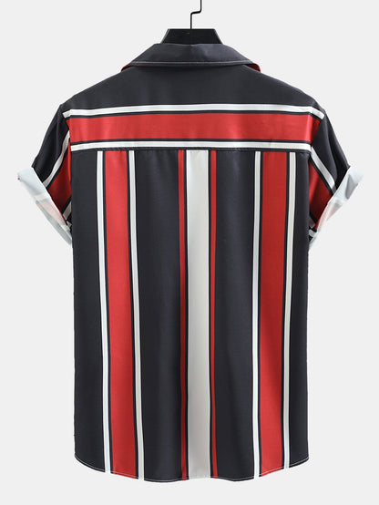 Arwa® | Chemise imprimée à rayures et col à revers