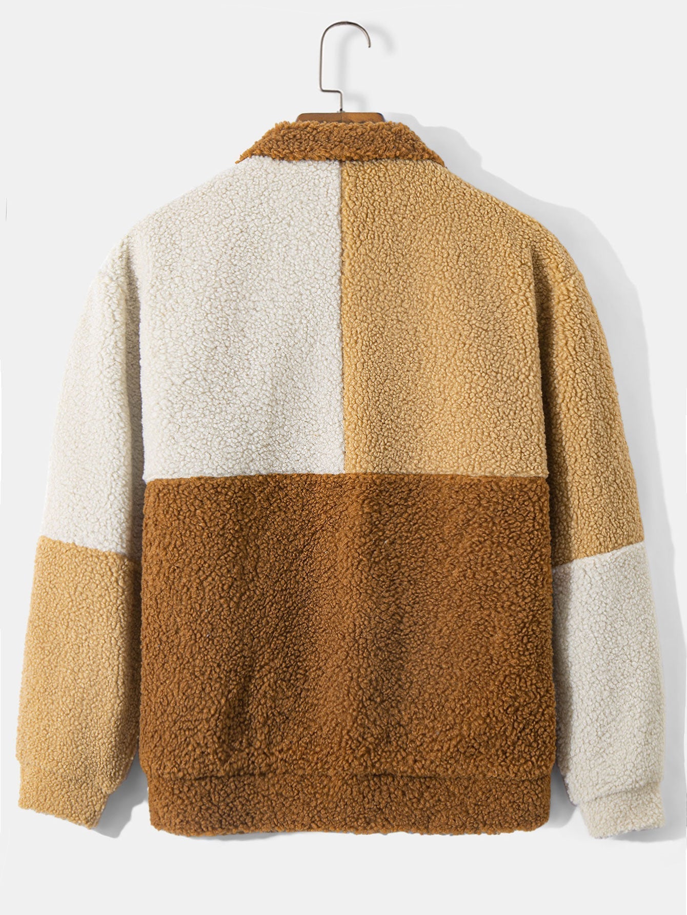 Quinto® | Manteau en polaire Teddy et pantalon de jogging cargo en velours côtelé avec cordon de serrage