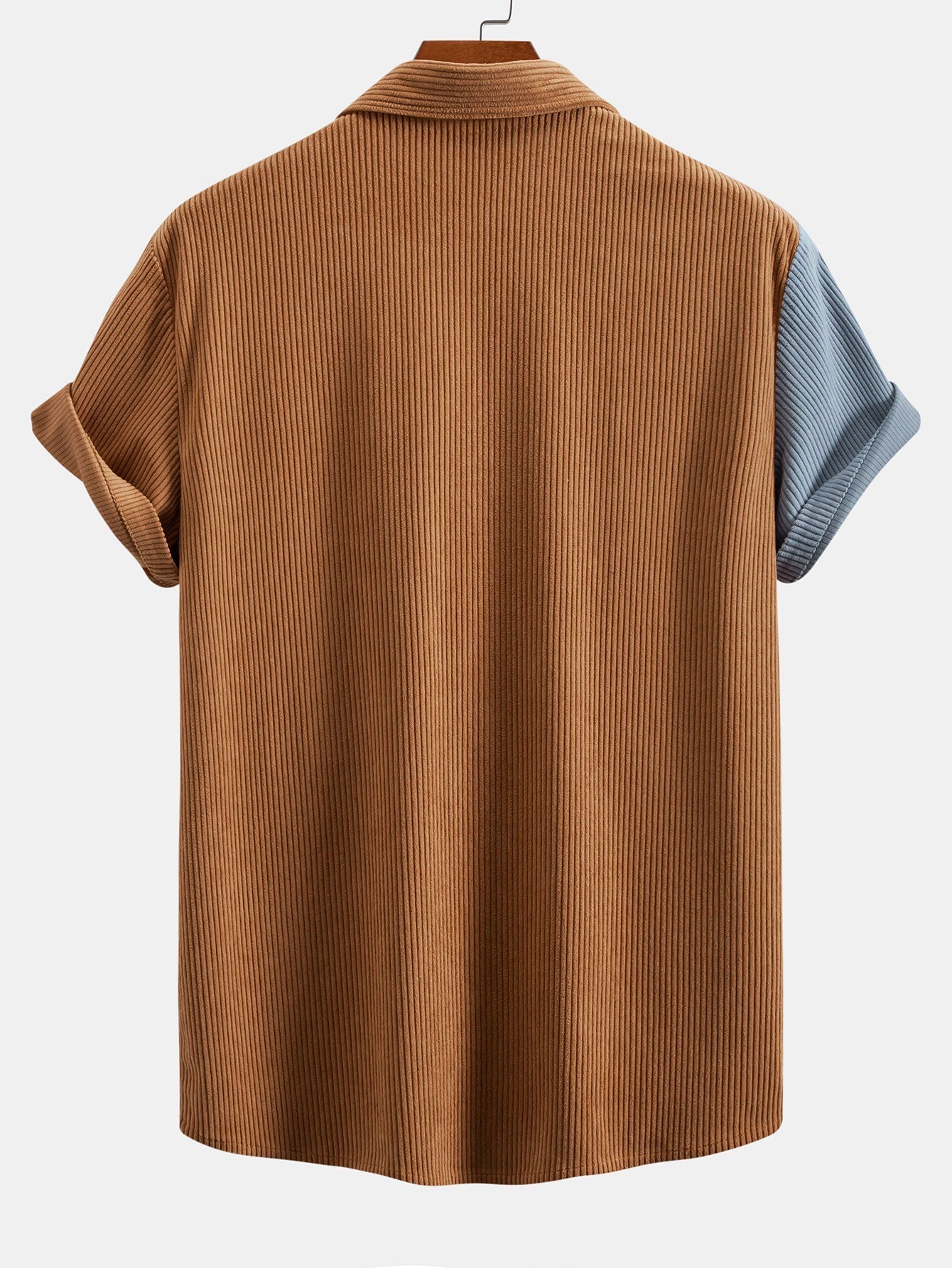 Arvie® | Chemise en velours côtelé color block