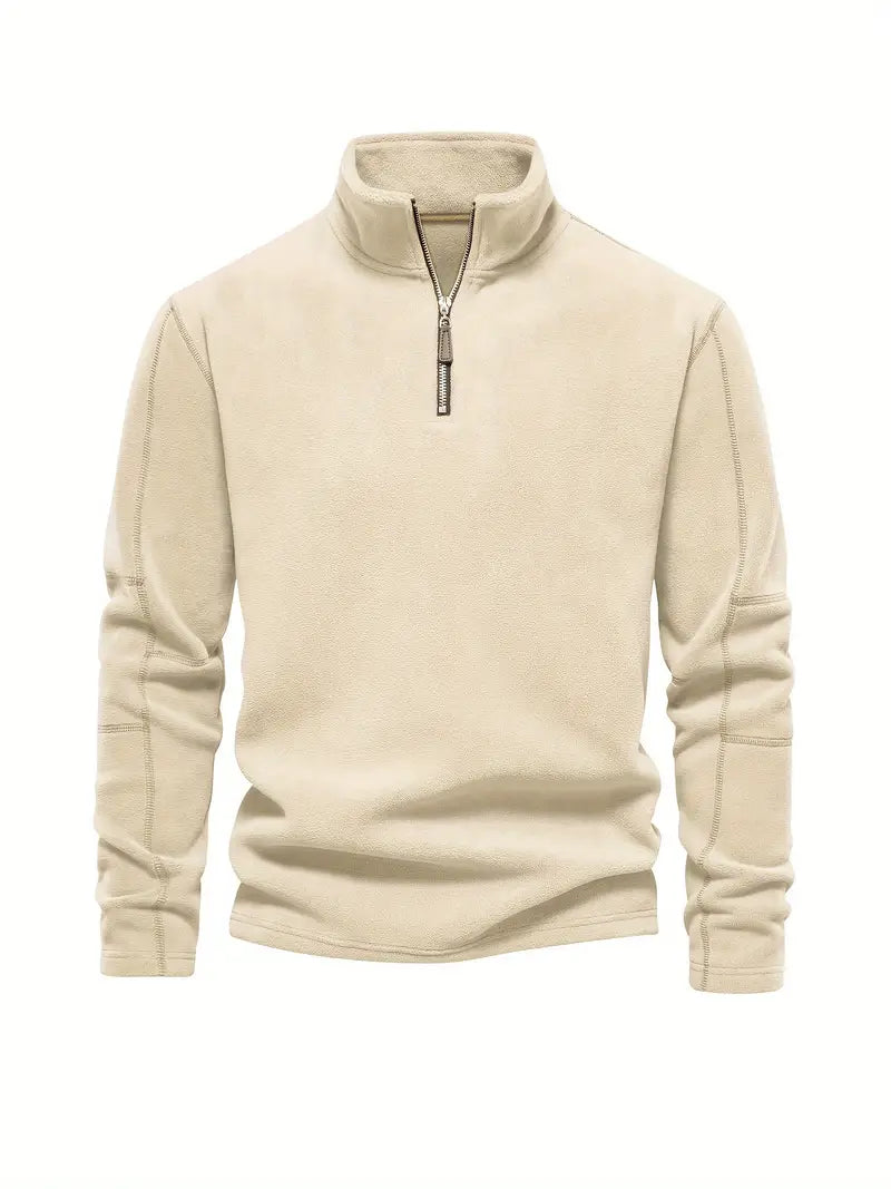 Doyle® | Pull en velours côtelé à demi-zip