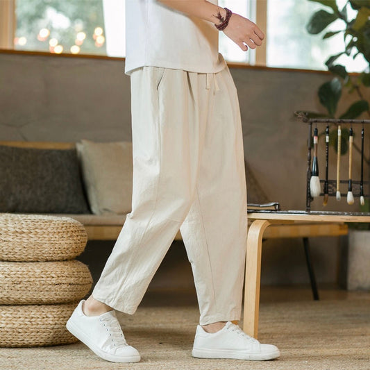Behan® | Pantalon large en lin