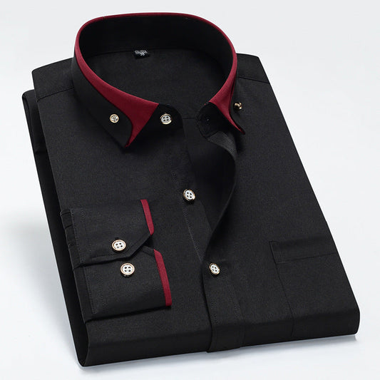 Sandre® | Chemise décontractée et intelligente à manches longues pour hommes