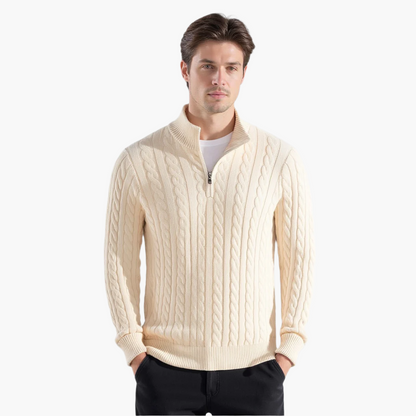 Ausonio® | Pull de luxe avec fermeture éclair