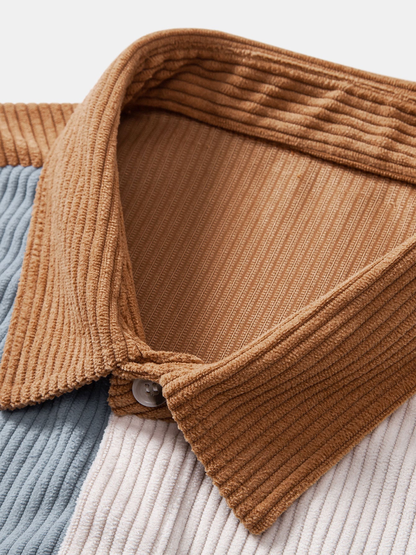 Arvie® | Chemise en velours côtelé color block