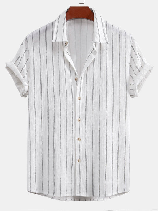 Atta® | Chemise boutonnée texturée à rayures
