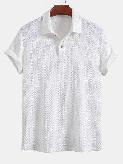 Gilbert® | Polo en tricot jacquard texturé