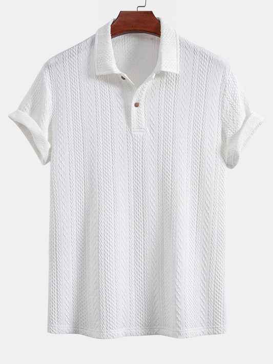 Gilbert® | Polo en tricot jacquard texturé