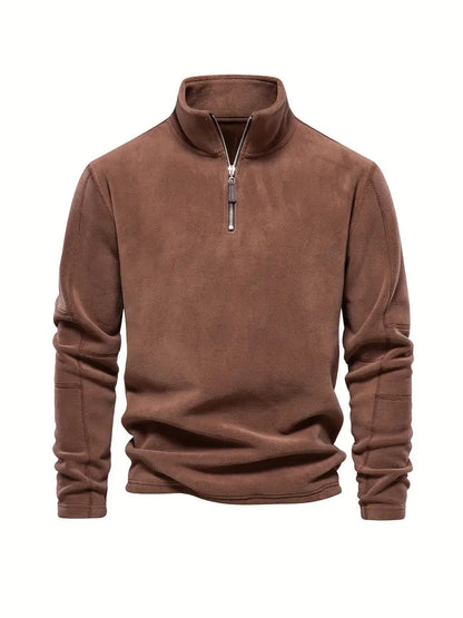 Doyle® | Pull en velours côtelé à demi-zip