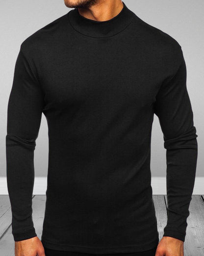 Genévrier® | Pull à col roulé de couleur unie pour hommes