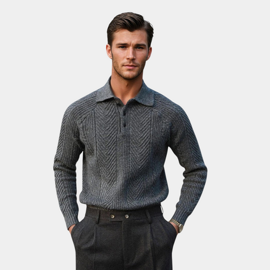 Arcésio® | Pull de luxe pour hommes avec col