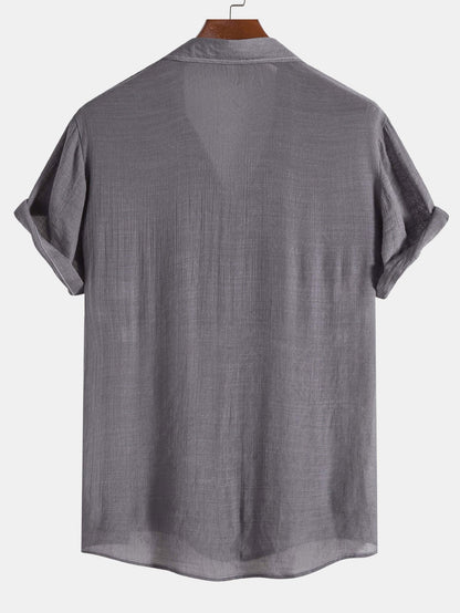 Athelstan® | Chemise boutonnée en tissu légèrement froissé