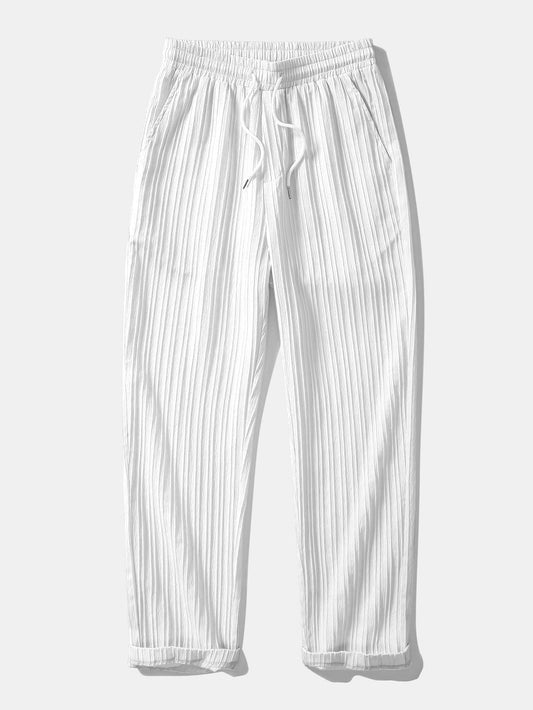 Ayoub® | Pantalon texturé à cordon
