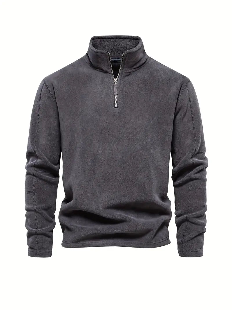 Doyle® | Pull en velours côtelé à demi-zip
