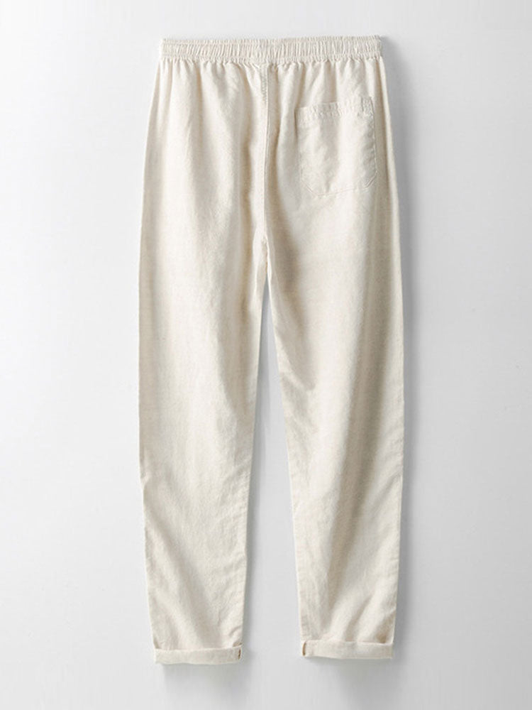 Aubrey® | Pantalon en lin à jambe droite