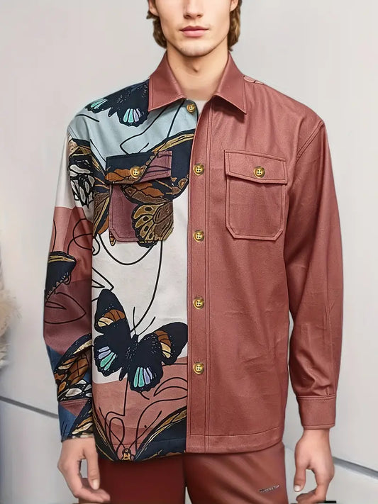 Kyler® | Chemise Vintage à Manches Longues avec Patte de Boutonnage