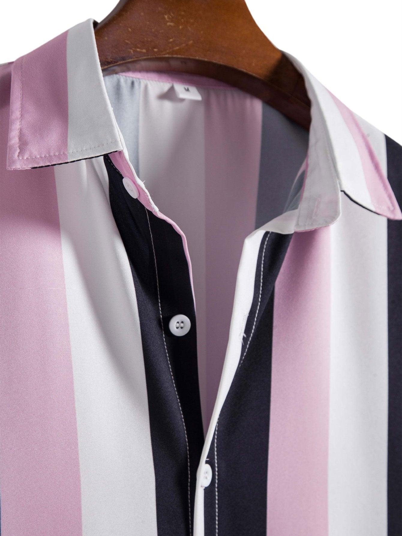 Tremble® | Chemise boutonnée à larges rayures imprimées