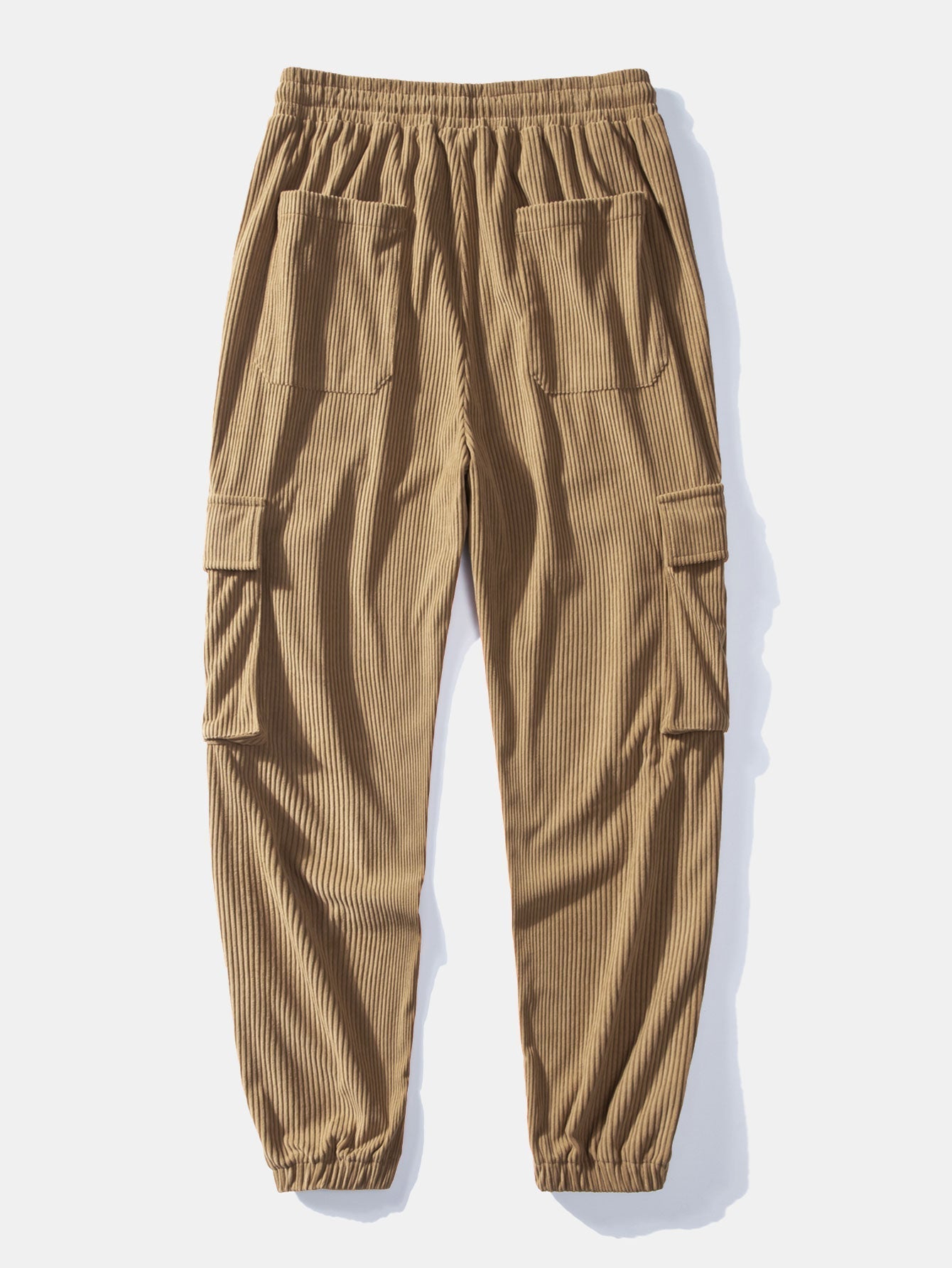 Quinto® | Manteau en polaire Teddy et pantalon de jogging cargo en velours côtelé avec cordon de serrage