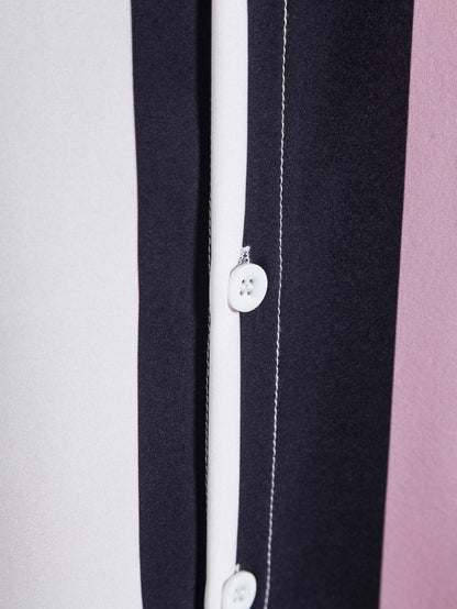 Tremble® | Chemise boutonnée à larges rayures imprimées