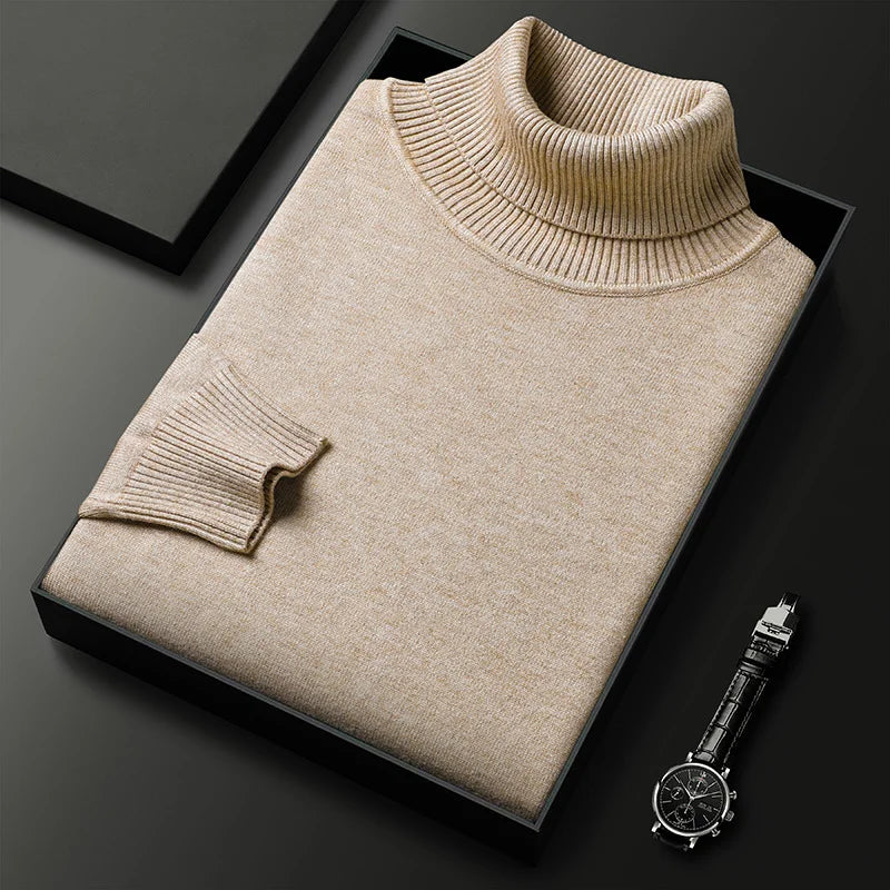 Edgardo® | Pull à col roulé en cachemire de luxe