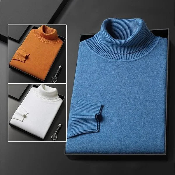 Edgardo® | Pull à col roulé en cachemire de luxe