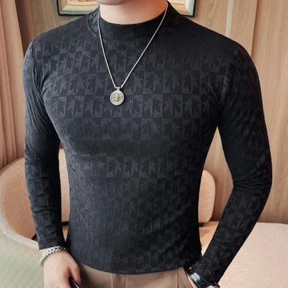 Ryan® | T-shirt moderne à col montant pour hommes