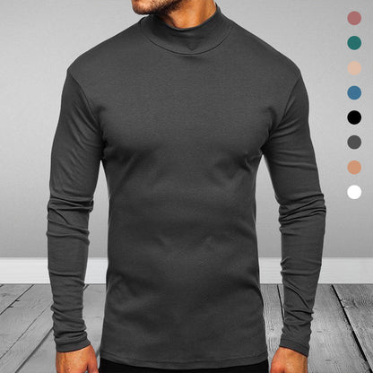 Genévrier® | Pull à col roulé de couleur unie pour hommes