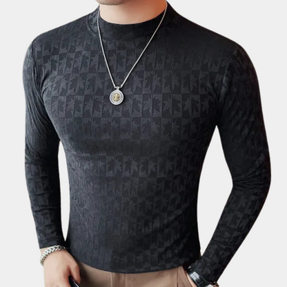 Ryan® | T-shirt moderne à col montant pour hommes