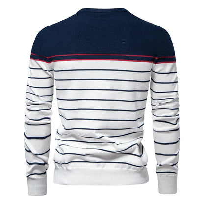 Emeterio® | Pull en coton rayé pour hommes