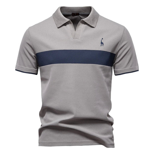Aaron® | Polo pour hommes avec bloc de couleurs