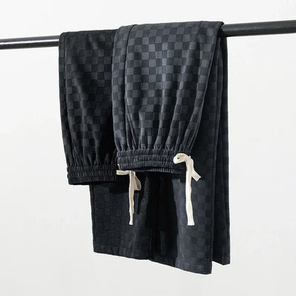 Abbott® | Pantalon de survêtement en velours côtelé à carreaux