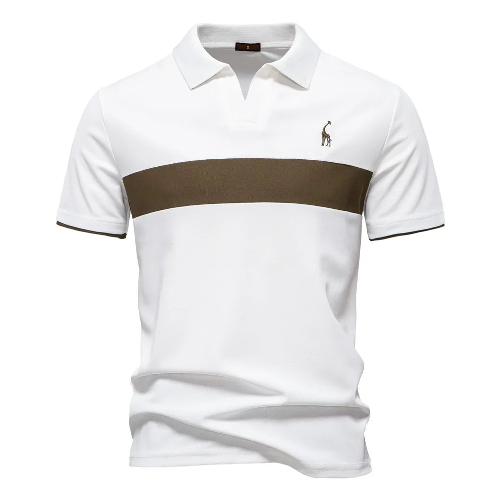 Aaron® | Polo pour hommes avec bloc de couleurs
