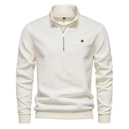 Donato® | Pull léger à col zippé avec poche sociale