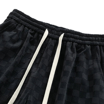 Abbott® | Pantalon de survêtement en velours côtelé à carreaux