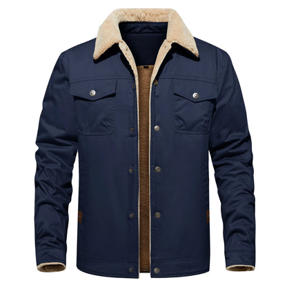 Frédéric® | Automne Hiver Veste Homme Casual Chaud Polaire Noir