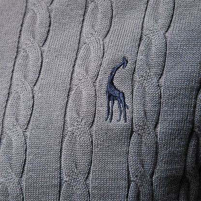Doroteo® | Pull en maille avec broderie girafe