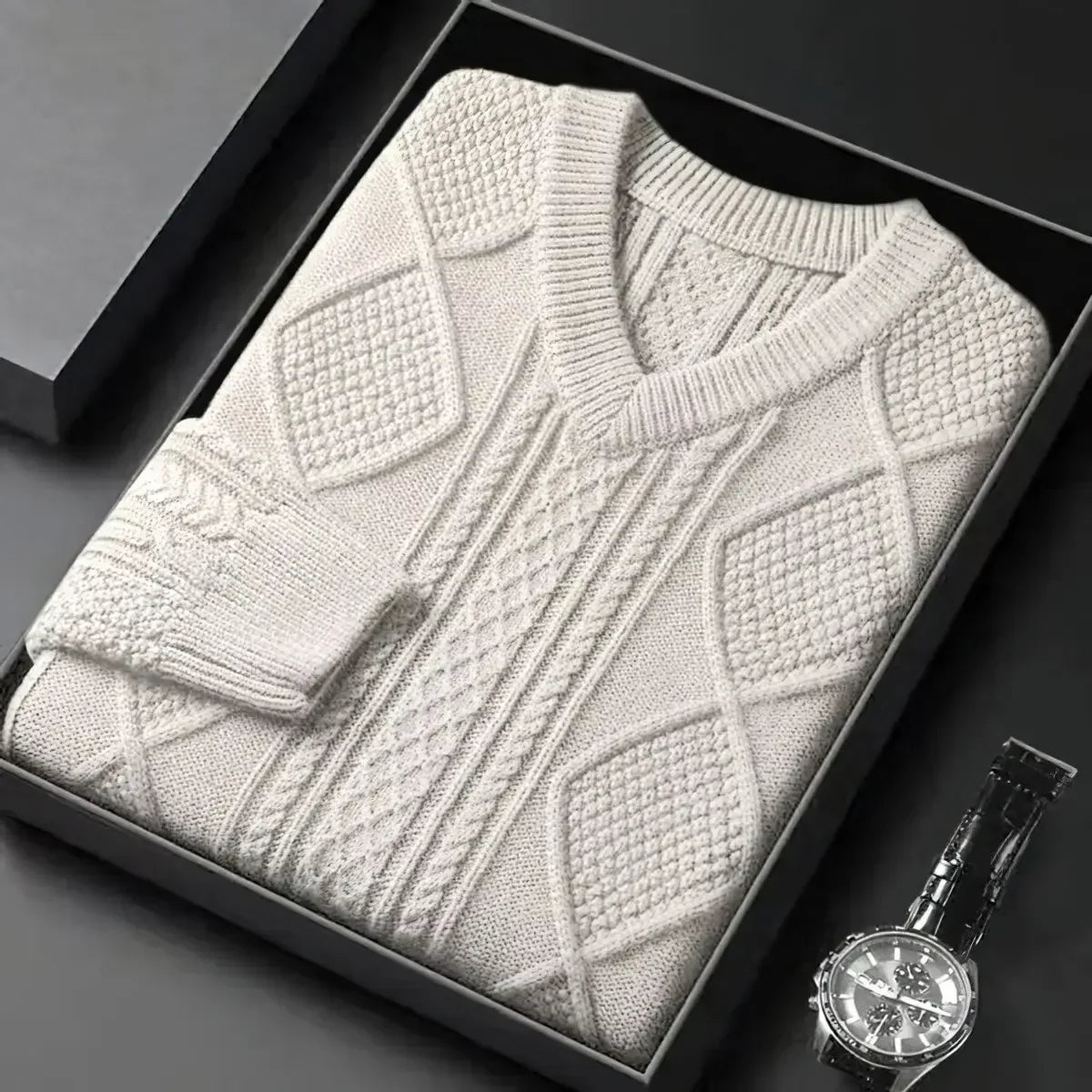 Éléazar® | Pull Jacquard De Luxe Pour Homme