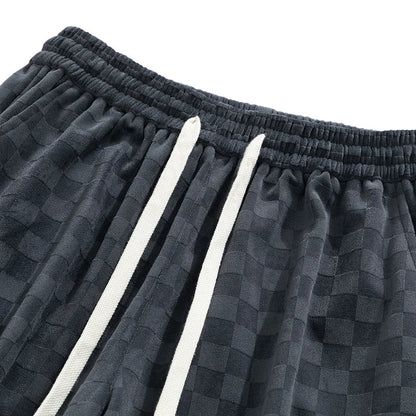 Abbott® | Pantalon de survêtement en velours côtelé à carreaux