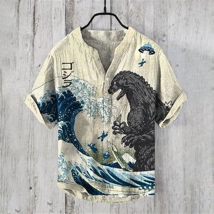 Levester® | Chemise vintage japonaise à manches courtes