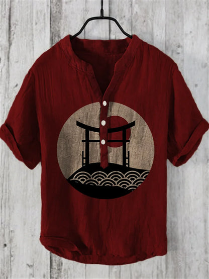 Levester® | Chemise vintage japonaise à manches courtes