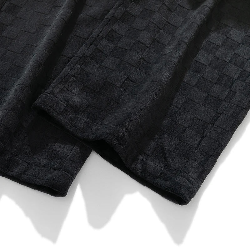 Abbott® | Pantalon de survêtement en velours côtelé à carreaux