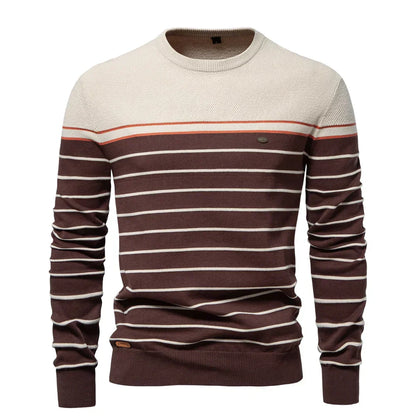 Emeterio® | Pull en coton rayé pour hommes