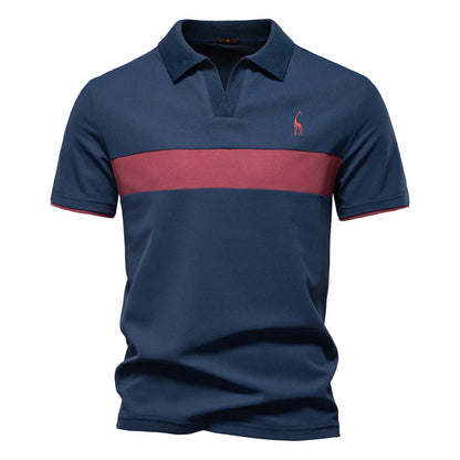 Aaron® | Polo pour hommes avec bloc de couleurs