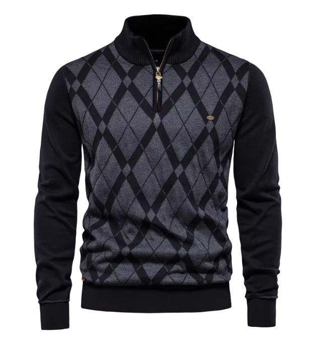 Atilio® | Pull Homme Avec Demi-Zip