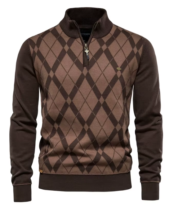 Atilio® | Pull Homme Avec Demi-Zip