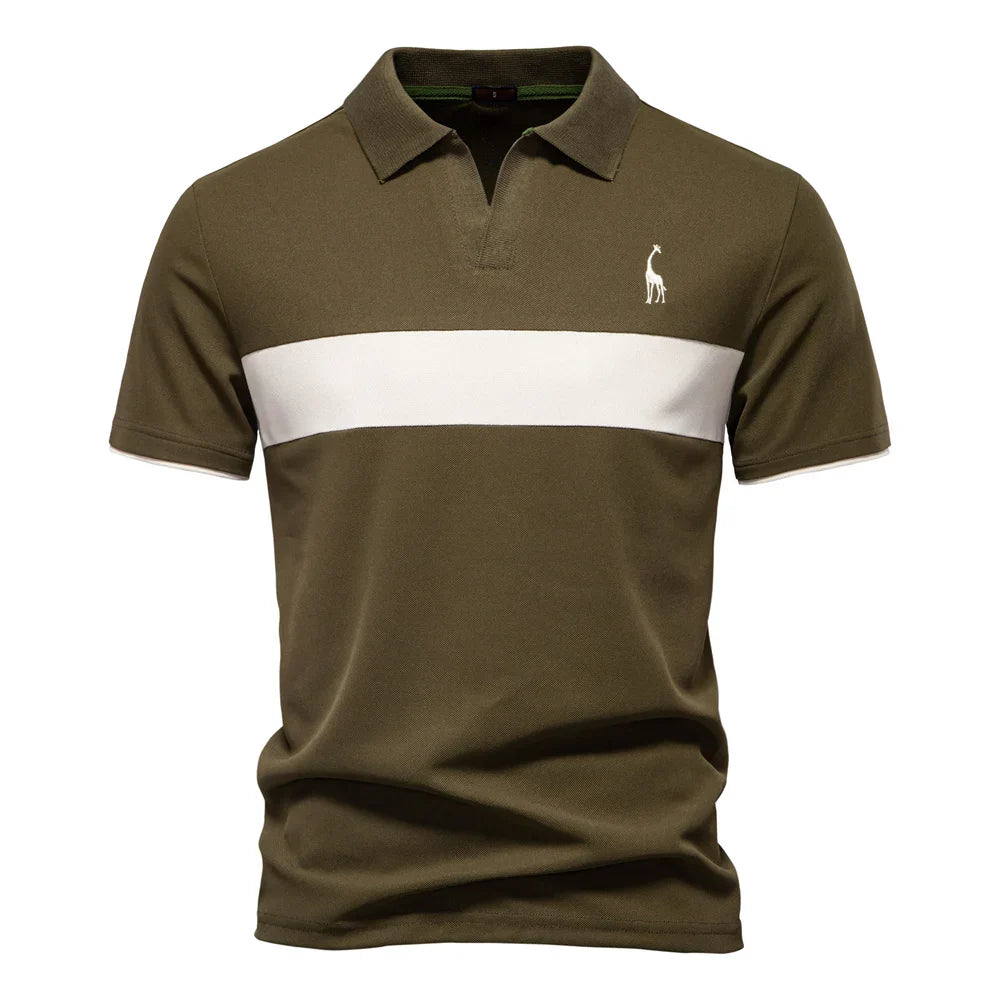Aaron® | Polo pour hommes avec bloc de couleurs