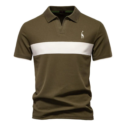 Aaron® | Polo pour hommes avec bloc de couleurs