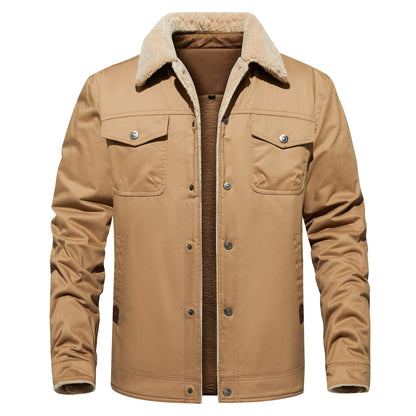 Frédéric® | Automne Hiver Veste Homme Casual Chaud Polaire Noir