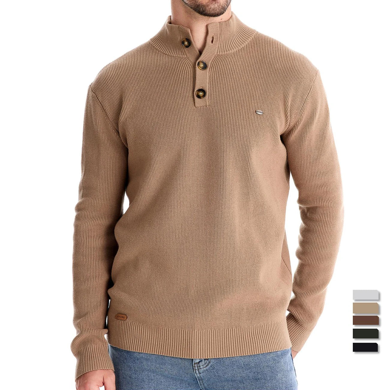 Donaciano® | Pull boutonné tricoté pour hommes