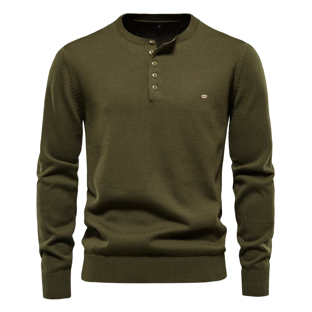 Crisóstomo® | Pull Henley décontracté pour hommes