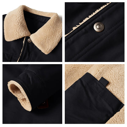 Frédéric® | Automne Hiver Veste Homme Casual Chaud Polaire Noir